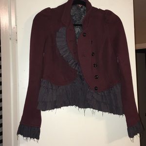 Free people burgundy blazer